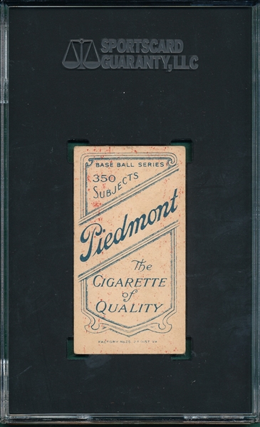 1909-1911 T206 Armbruster Piedmont Cigarettes SGC 2.5