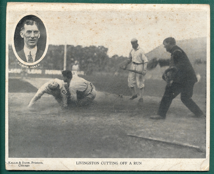 1911 Berger Postal Card Co., Accordion, Philadelphia Athletics