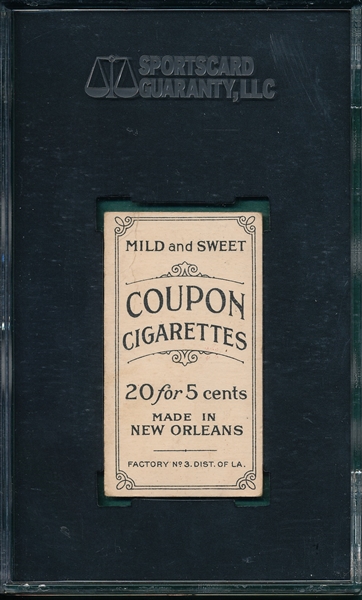 1914 T213-2 Tris Speaker Coupon Cigarettes SGC 35