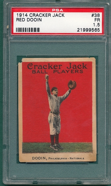 1914 Cracker Jack #38 Red Dooin PSA 1.5