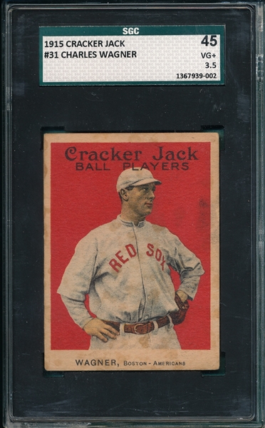 1915 Cracker Jack #31 Charles Wagner SGC 45