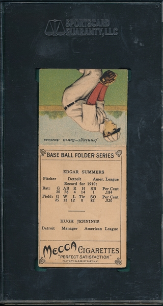 1911 T201 Summers/Jennings, Mecca Cigarettes, SGC 40