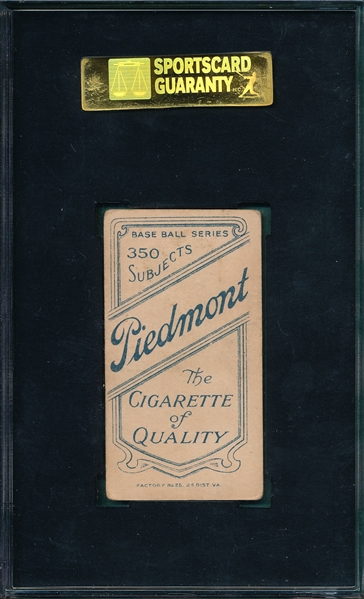 1909-1911 T206 Unglaub Piedmont Cigarettes SGC 50