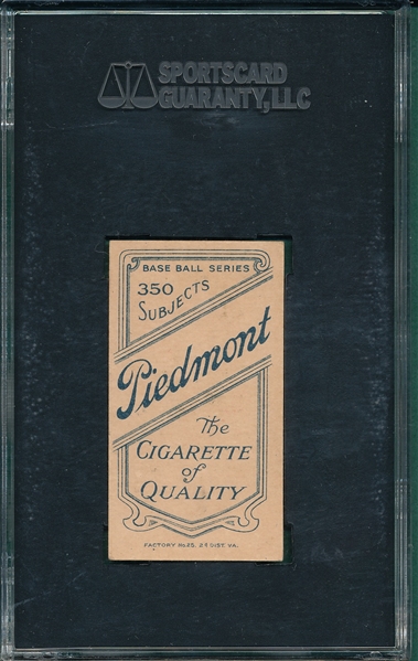 1909-1911 T206 Barry Piedmont Cigarettes SGC 82