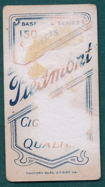 1909-1911 T206 Mathewson, Portrait, Piedmont Cigarettes