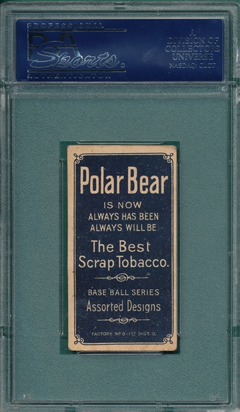 1909-1911 T206 Wiltse, Port W/ Cap, Polar Bear PSA 3