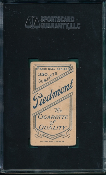 1909-1911 T206 Lafitte Piedmont Cigarettes SGC 45 *Southern League*