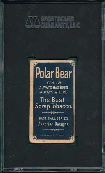 1909-1911 T206 Kelley, Polar Bear, SGC 3