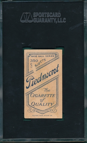 1909-1911 T206 Joss, Pitching, Piedmont Cigarettes SGC 20