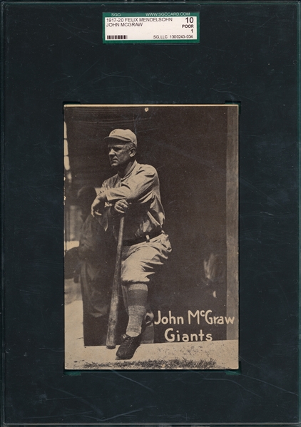1917-20 Felix Mendelsohn John McGraw, SGC 10