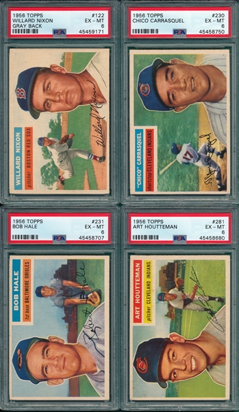 1956 Topps Lot of (12) W/ #212 Temple PSA 7