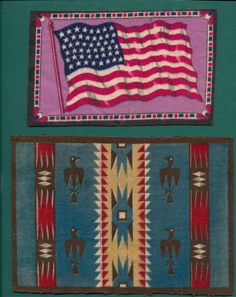 1910s Native American & Flag Felts, Lot of (44)