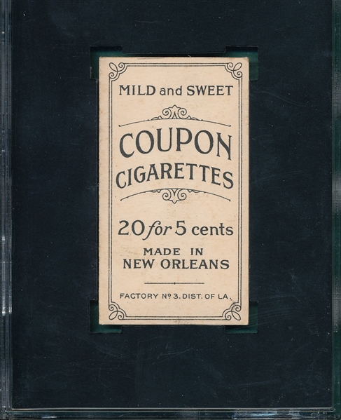 1914 T213-2 Solly Hoffman, Brooklyn, Coupon Cigarettes SGC 55 *Federal League*