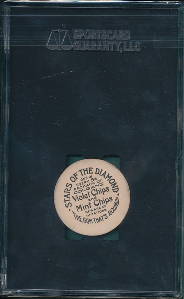 1909-11 Patsy Dougherty Colgan's Chip Stars of the Diamond, SGC 86