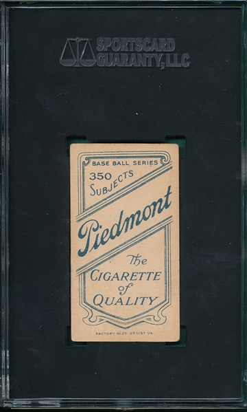 1909-1911 T206 Gibson Piedmont Cigarettes SGC 3.5