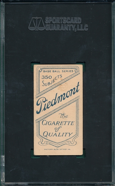 1909-1911 T206 Rossman Piedmont Cigarettes SGC 3 *Presents Better*