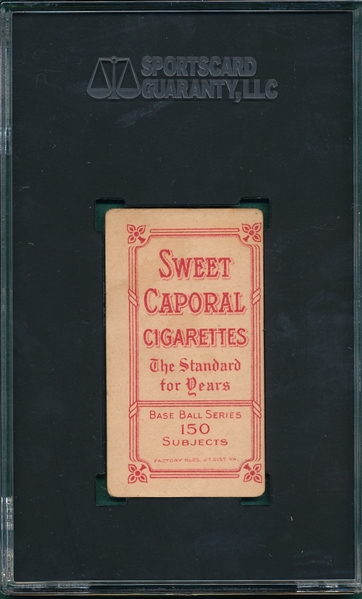 1909-1911 T206 Wiltse, Portrait, No Cap, Sweet Caporal Cigarettes SGC 2.5 *Factory 25*