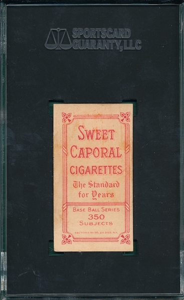 1909-1911 T206 Burch, Fielding, Sweet Caporal Cigarettes SGC 2.5 