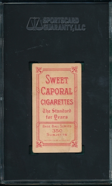 1909-1911 T206 Bradley, Bat, Sweet Caporal Cigarettes SGC 2