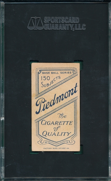1909-1911 T206 Donovan, Portrait, Piedmont Cigarettes SGC 2 *Presents Better*