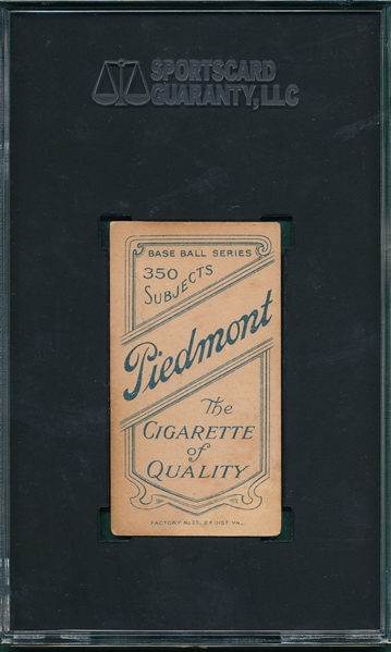 1909-1911 T206 Donovan, Throwing, Piedmont Cigarettes SGC 2 