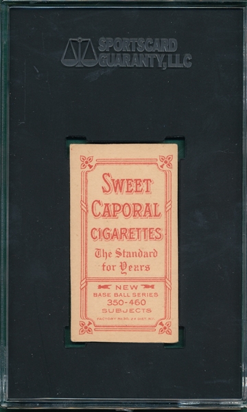 1909-1911 T206 Wheat Sweet Caporal Cigarettes SGC Authentic *Great Presentation*