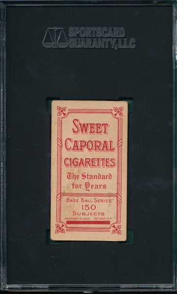 1909-1911 T206 Marquard, Hands At Thigh, Sweet Caporal Cigarettes SGC 1.5