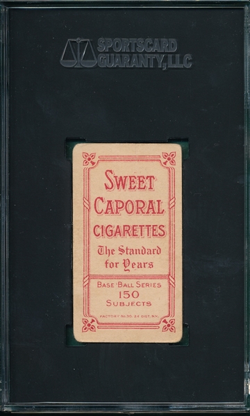 1909-1911 T206 Davis, George, Sweet Caporal Cigarettes SGC 1.5