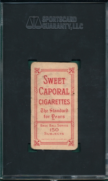 1909-1911 T206 Chesboro Sweet Caporal Cigarettes SGC 1
