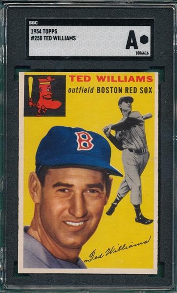 1954 Topps #250 Ted Williams SGC Authentic
