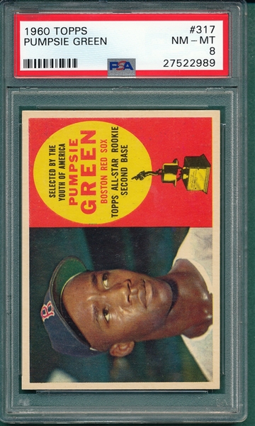 1960 Topps #317 Pumpsie Green PSA 8 *Trophy Rookie*
