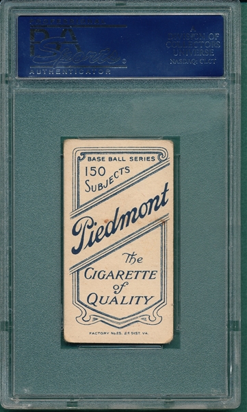 1909-1911 T206 Chesbro Piedmont Cigarettes PSA 2