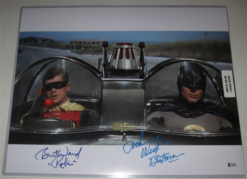 Batman & Robin 16 X 20 Signed Photograph, Beckett