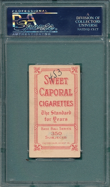 1909-1911 T206 McGinnity Sweet Caporal Cigarettes PSA 4 (MK)