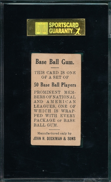 1909 E92 Dots Miller Dockman & Sons Gum SGC 50