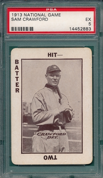 1913 National Game Sam Crawford PSA 5