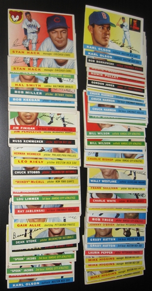 1955 Topps Lot of (106) W/ High Numbers
