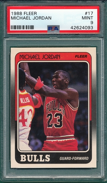 1988 Fleer Basketball #17 Michael Jordan PSA 9 *MINT*