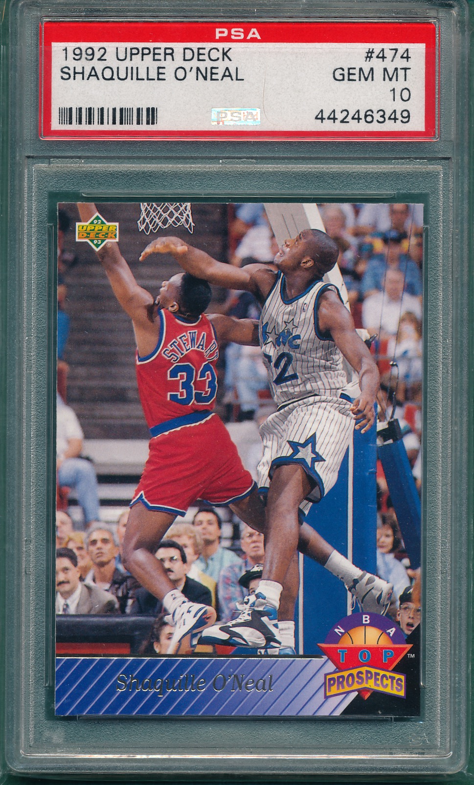 Lot Detail 1992 Upper Deck 474 Shaquille O Neal PSA 10 GEM MINT 