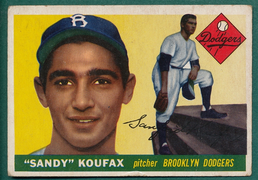 1955 Topps #123 Sandy Koufax *Rookie*