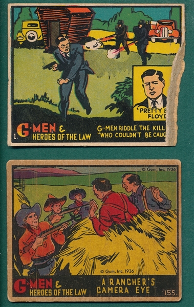 1936 R60 G-Men & Heroes of the Law Lot of (50)