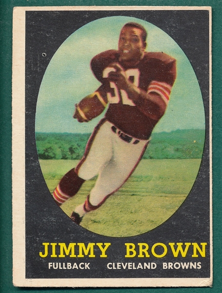 1958 Topps #62 Jimmy Brown *Rookie*