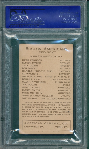1922 E120 Smith, Elmer, American Caramel Co. PSA 5 *None Higher*