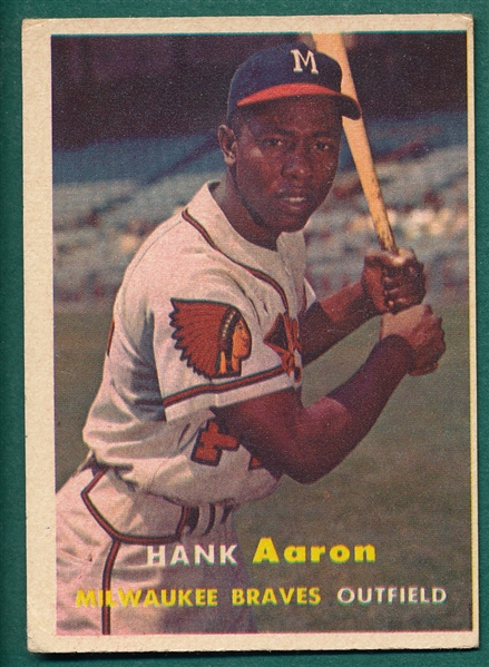 1957 Topps #20 Hank Aaron