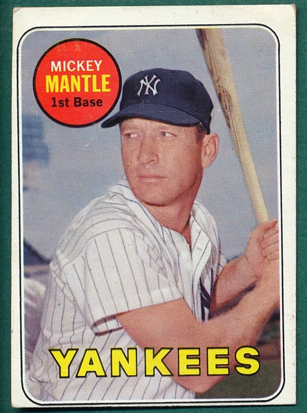 1969 Topps #500 Mickey Mantle *Yellow*
