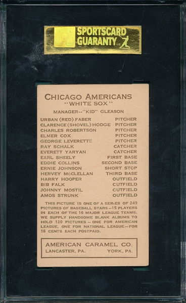 1922 E120 Leverette American Caramel Co. SGC 70 