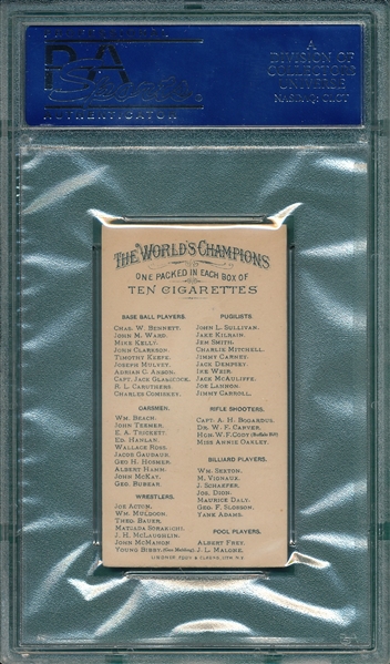1887 N28 Kilrain Allen & Ginter Cigarettes PSA 5