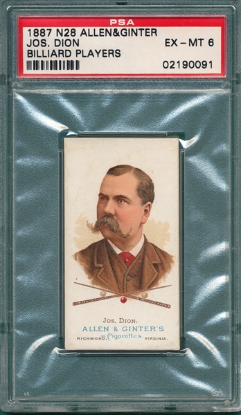 1887 N28 Dion Allen & Ginter Cigarettes PSA 6