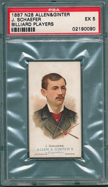 1887 N28 Schaefer Allen & Ginter Cigarettes PSA 5