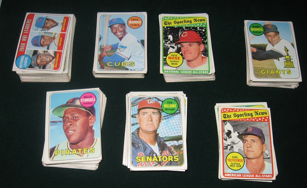 1969 Topps Lot of (340) W/ Clemente & Mays